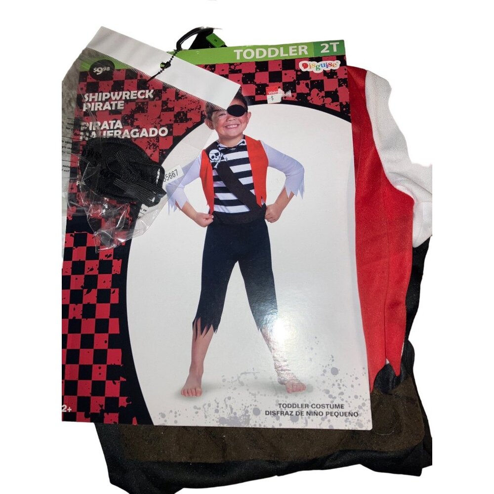 Shipwreck Pirate Halloween Costume Boys 2T by Disguise